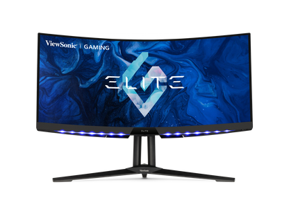 ViewSonic ELITE XG340C-2K 34 Inch 1440p Ultra-Wide QHD Curved Gaming Monitor with 1ms, 180Hz, AMD FreeSync Premium Pro, HDR 400, HDMI 2.1, DisplayPort, and USB C for Esports