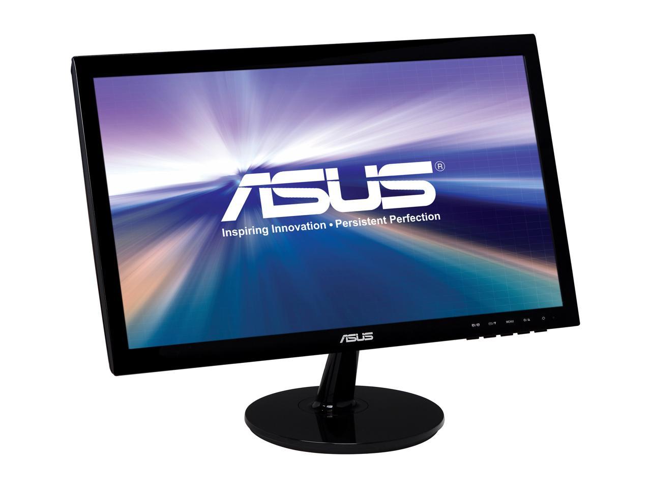ASUS VS207T-P 20" (Actual size 19.5") HD+ 1600 x 900 5ms DVI-D VGA HDCP Support Built-in Speakers SPLENDID Video Preset Modes Widescreen Backlit LED Monitor