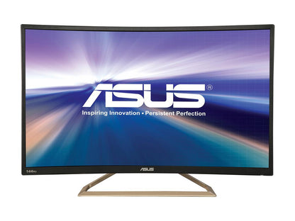 ASUS Curved Widescreen VA326H 31.5" Full HD 1080p 4ms (GTG) 144Hz HDMI VGA DVI Eye Care Monitor