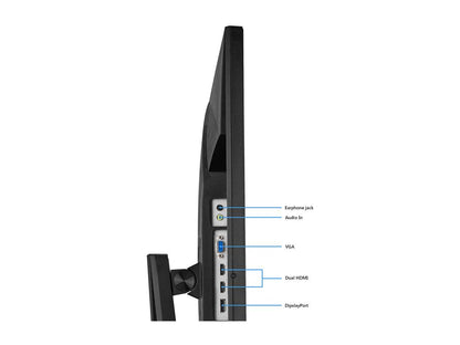 ASUS VG275Q Black 27" Full HD 1920 x 1080 75Hz 1ms 2xHDMI VGA DisplayPort FreeSync Adaptive Sync ASUS Eye Care Ultra Low-Blue Light Flicker-Free Technology Backlit LED Console Gaming Monitor