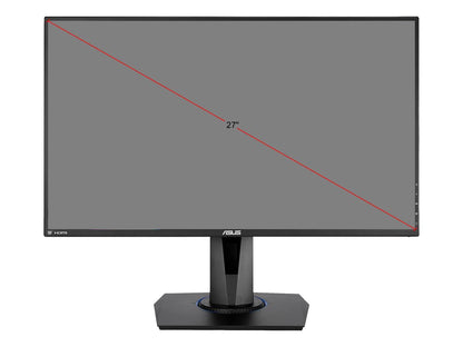ASUS VG275Q Black 27" Full HD 1920 x 1080 75Hz 1ms 2xHDMI VGA DisplayPort FreeSync Adaptive Sync ASUS Eye Care Ultra Low-Blue Light Flicker-Free Technology Backlit LED Console Gaming Monitor