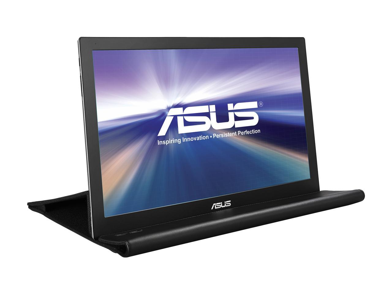 ASUS MB169B+ 16" (Actual size 15.6") 16:9 Widescreen LED Backlight Full HD Portable USB 3.0 Asus-Exclusive Extreme Low Motion Blur SYNC with Eye Care Technology USB-powered IPS Portable Monitor