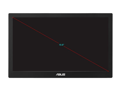ASUS MB169B+ 16" (Actual size 15.6") 16:9 Widescreen LED Backlight Full HD Portable USB 3.0 Asus-Exclusive Extreme Low Motion Blur SYNC with Eye Care Technology USB-powered IPS Portable Monitor
