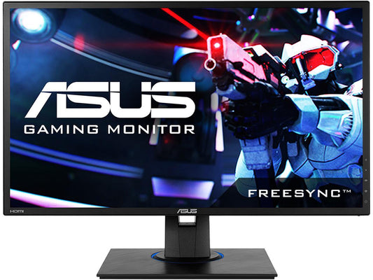 ASUS VG245H Black 24" 1ms (GTG) Widescreen 2x HDMI Asus Eye Care with Ultra Low-Blue Light & Flicker-Free Console Gaming Monitor AMD FreeSync Built-in Speakers VESA Mountable Height & Pivot Adjustment
