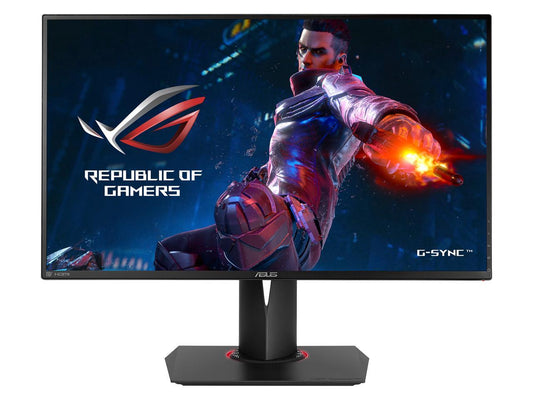 ASUS ROG Swift PG278QR Black 27" 1ms (GTG) 165Hz WQHD 2560 x 1440 NVIDIA G-Sync Gaming Monitor, VESA Mountable, USB 3.0, Tilt, Swivel, Pivot, Height Adjustable