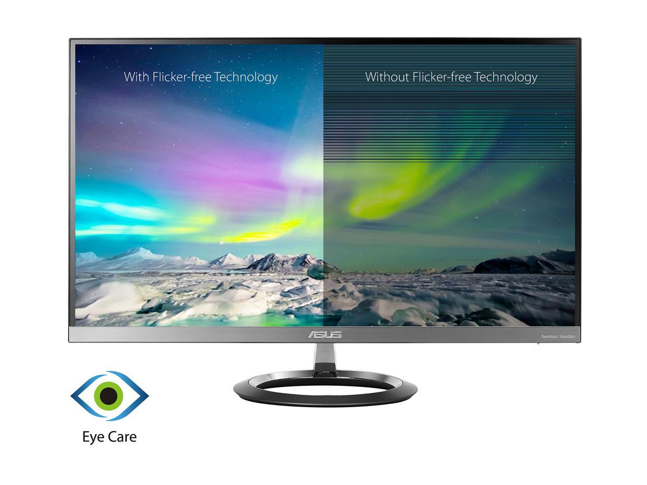 ASUS Designo MZ27AQ Light Gray 27" 5ms (GTG) Widescreen LED Backlight WQHD IPS DP HDMI Eye Care Monitor with Stereo 6W Speakers and 5W Subwoofer 350 cd/m2 ASCR 100,000,000:1 (1,000:1)