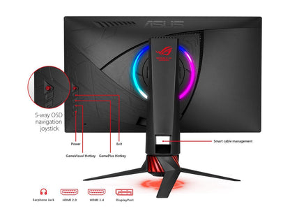 ASUS ROG Strix XG258Q 24.5" Full HD 1080p 240Hz 1ms Eye Care G-SYNC compatible FreeSync Esports Gaming Monitor with DP dual HDMI