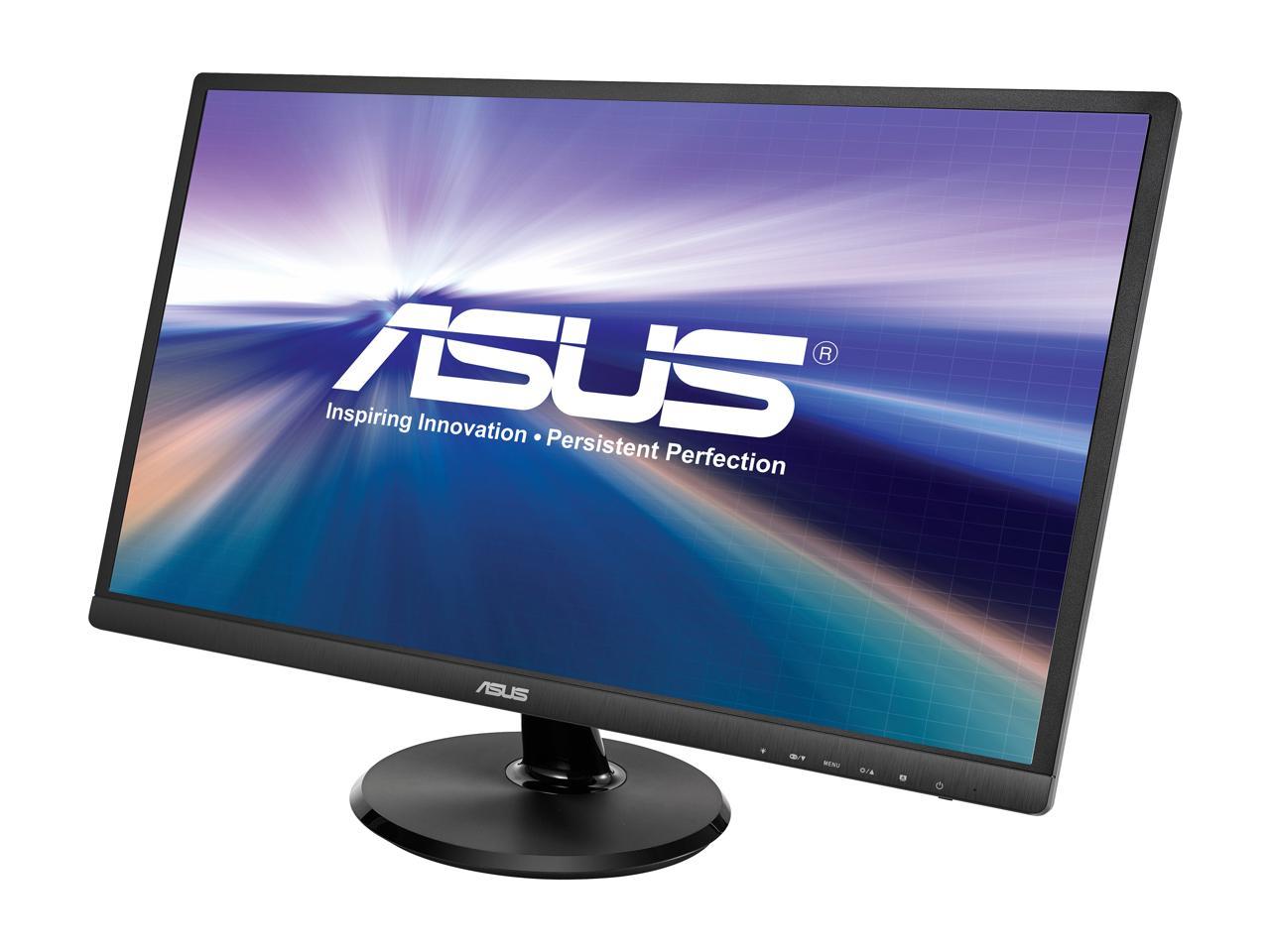 ASUS VA249HE 24" (Actual size 23.8") Full HD 1920 x 1080 5ms HDMI VGA Asus Eye Care with Ultra-Low Blue-Light & Flicker-Free Technology LED Backlit LCD Monitor