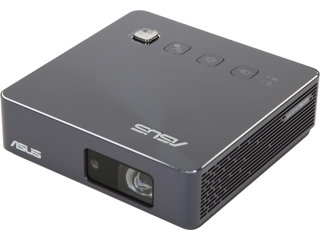 ASUS ZenBeam S2 Portable LED Projector, 500 Lumens, 720P, USB-C, Built-in 6000mAh Battery, Up to 3.5-hour Projection, Power Bank, Short Throw, Horizontal & Vertical Keystone Adjustment, Auto Focus, HDMI