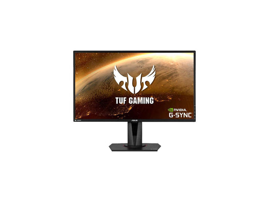 ASUS TUF Gaming VG27AQ 27" 2560 x 1440 WQHD 2K Resolution 165Hz 1ms 2xHDMI DisplayPort Adaptive-Sync G-SYNC Compatible Asus Eye Care with Ultra Low-Blue Light & Flicker-Free IPS HDR10 Gaming Monitor