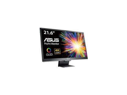 ASUS ProArt PQ22UC 21.6" 3840x2160 True 4K Resolution 0.1ms 2xUSB Type-C Micro HDMI HDR-10 Support SPLENDID Video Preset Non-Glare Widescreen Backlit LCD OLED Monitor