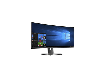 Dell U3417W 34" 3440x1440 2K Resolution 60Hz 5ms DisplayPort Mini-DisplayPort 2xHDMI USB 3.0 Hub Built-in Speakers White Edgelit LED IPS Curved Monitor