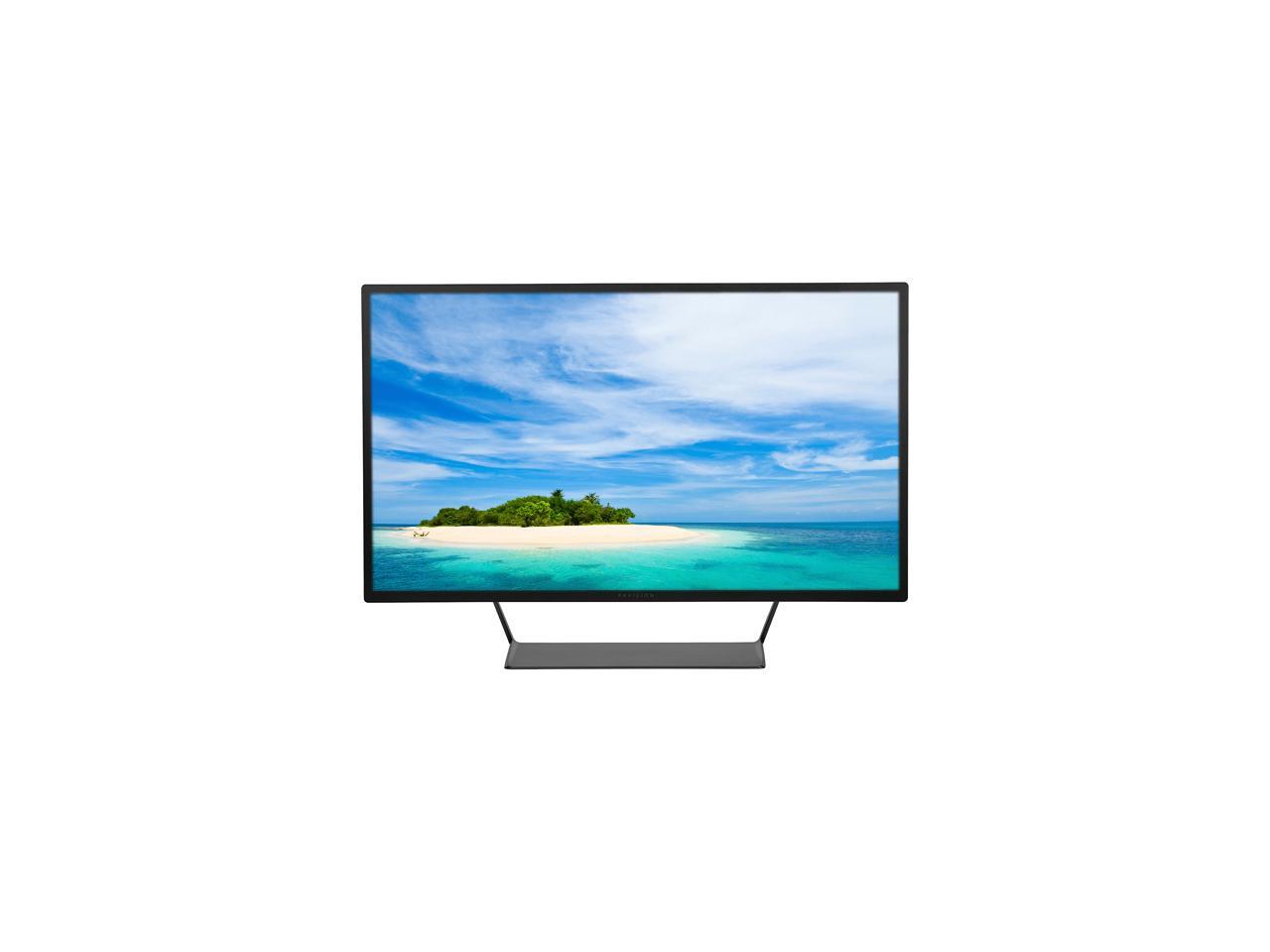HP Pavilion Black 32" 7ms (GTG) 60 Hz Ultrawide LCD / LED Monitors, 2560 x 1440 (2K) w/ Anti-Glare Technicolor Color Certification / Easy Connectivity Setting / 178/178 Viewing Angle / USB 2.0 Hub