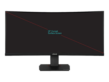 ASUS TUF Gaming VG35VQ Curved Gaming Monitor 35" WQHD (3440 x 1440), 100Hz, Extreme Low Motion Blur, Adaptive-Sync, 1ms (MPRT)