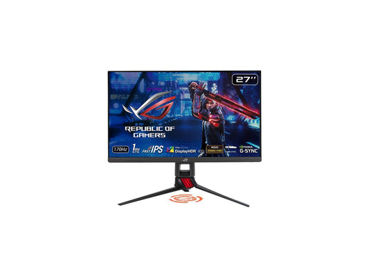 ASUS ROG Strix XG279Q 27" WQHD 2560 x 1440 (2K) 1ms (GTG) 170Hz (Overclocking) 2 x HDMI, DisplayPort G-Sync Compatible Built-in Speakers DisplayHDR 400 Frameless Design LED Backlit IPS Gaming Monitor