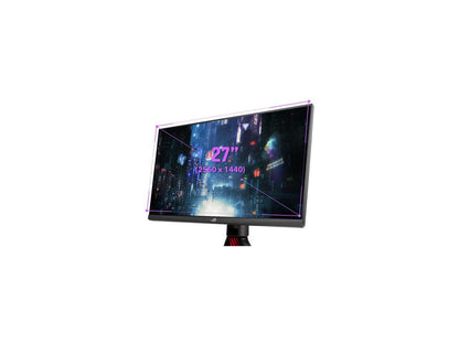 ASUS ROG Strix XG279Q 27" WQHD 2560 x 1440 (2K) 1ms (GTG) 170Hz (Overclocking) 2 x HDMI, DisplayPort G-Sync Compatible Built-in Speakers DisplayHDR 400 Frameless Design LED Backlit IPS Gaming Monitor