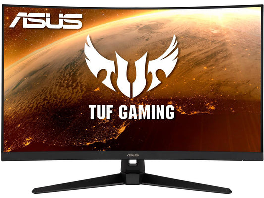 ASUS TUF Gaming VG32VQ1B 31.5" Curved Monitor, WQHD (2560 x 1440), 165Hz (Supports 144Hz), 1ms MPRT, FreeSync Premium/Adaptive-sync, Extreme Low Motion Blur, HDR10, 2 x HDMI, DisplayPort