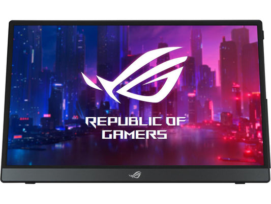 ASUS ROG Strix XG16AHPE 15.6" 1080P Full HD, 144Hz, IPS, G-SYNC Compatible, Built-in Battery, Kickstand, USB-C Power Delivery, Micro HDMI, For Laptop, PC, Phone, Console Portable Gaming Monitor