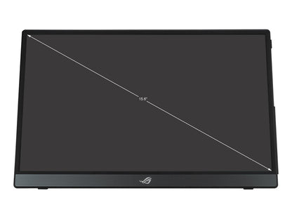ASUS ROG Strix XG16AHPE 15.6" 1080P Full HD, 144Hz, IPS, G-SYNC Compatible, Built-in Battery, Kickstand, USB-C Power Delivery, Micro HDMI, For Laptop, PC, Phone, Console Portable Gaming Monitor