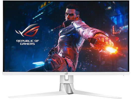 ASUS ROG Swift 32" 1440P Gaming Monitor (PG329Q-W) - White, QHD (2560 x 1440), Fast IPS, 175Hz, 1ms, Extreme Low Motion Blur Sync, G-Sync Compatible, Eye Care, DisplayPort, HDMI, USB, DisplayHDR600