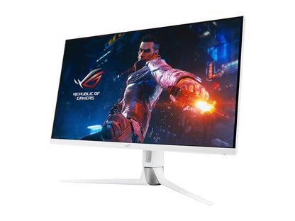 ASUS ROG Swift 32" 1440P Gaming Monitor (PG329Q-W) - White, QHD (2560 x 1440), Fast IPS, 175Hz, 1ms, Extreme Low Motion Blur Sync, G-Sync Compatible, Eye Care, DisplayPort, HDMI, USB, DisplayHDR600
