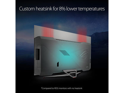 ASUS ROG Swift OLED PG48UQ Gaming Monitor - 47.5" 4K, OLED, 138Hz (Overclocked), 0.1 ms (GTG), G-SYNC Compatible, Custom Heatsink, 98% DCI-P3, True 10-bit, HDMI 2.1, DisplayPort 1.4