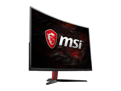 MSI Optix AG32C 32" Red LED Non-Glare Super Narrow Bezel 1ms Response Full HD 1920 x 1080 165Hz Refresh Rate FreeSync Technology Curved Gaming Monitor