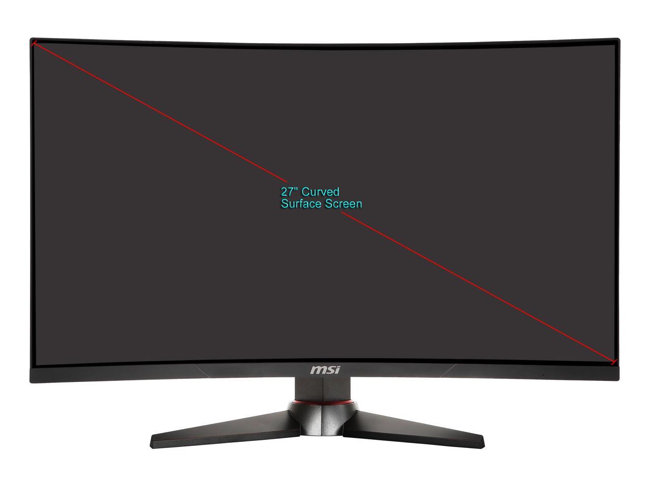 MSI Optix MAG27C 27" Full HD 1920 x 1080 144 Hz DVI, HDMI, DisplayPort AMD FreeSync Curved Gaming Monitor