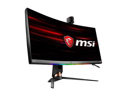 MSI Optix MPG341CQR 34" 3440 x 1440 UWHD 144Hz 1ms 2xHDMI DisplayPort USB Type-C AMD FreeSync HDR 400 Tilt Swivel Height Adjustable Backlit LED Curved Gaming Monitor