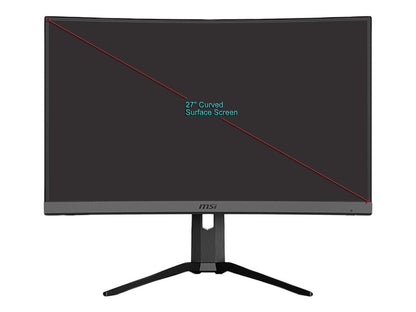 MSI OPTIX MAG272CRX 27" Full HD 1920 x 1080 1 ms 240 Hz HDMI, DisplayPort, USB-C AMD FreeSync Curved Gaming Monitor