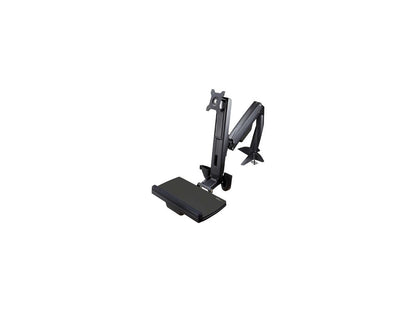 StarTech ARMSTSCP1 Sit Stand Monitor Arm - Up to 24in Monitors - Height Adjustable - VESA Mount - Monitor Stand - Sit Stand Workstation