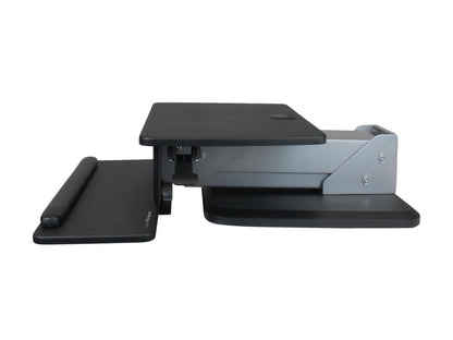 StarTech ARMSTS Height Adjustable Standing Desk Converter - Sit Stand Desk with One-finger Adjustment - Ergonomic Desk