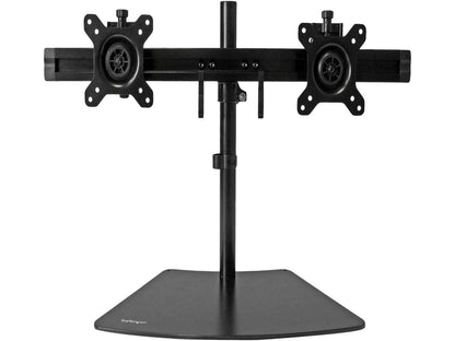 StarTech.com ARMBARDUO Dual Monitor Stand - Crossbar - Supports Monitors up to 24" - Vesa Mount - Adjustable Computer Monitor Arm