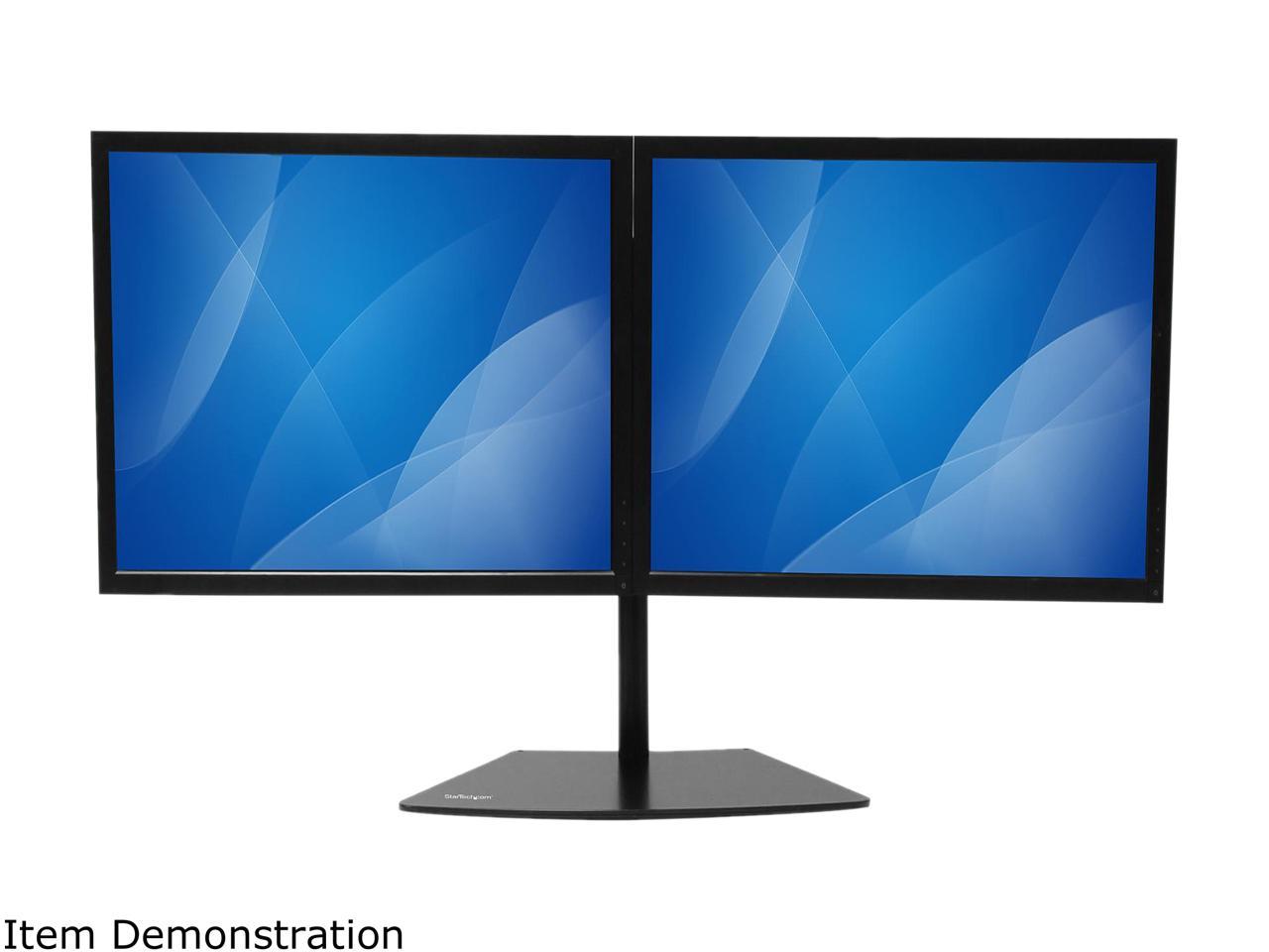 StarTech.com ARMBARDUO Dual Monitor Stand - Crossbar - Supports Monitors up to 24" - Vesa Mount - Adjustable Computer Monitor Arm