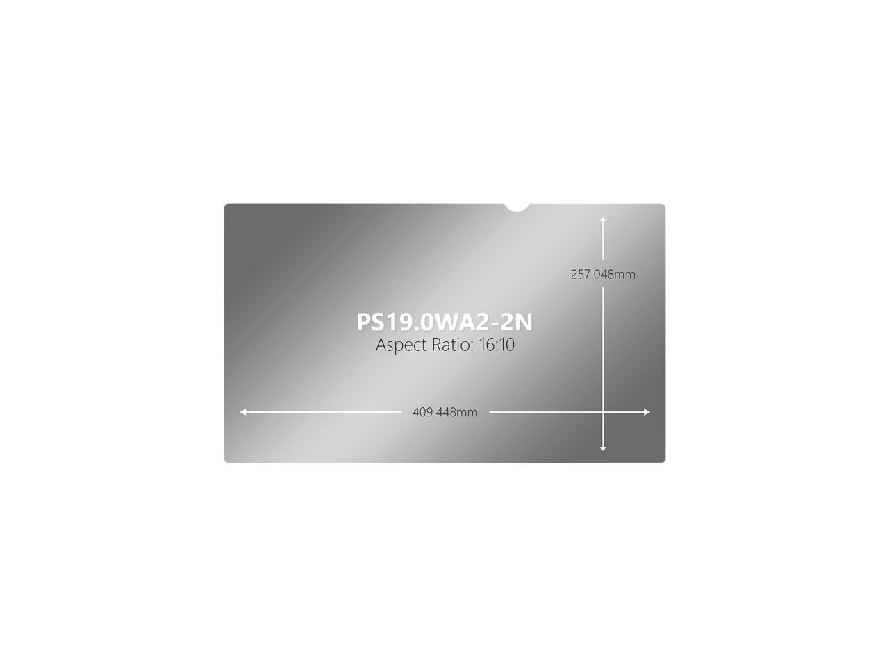 V7 PS19.0WA2-2N 19" Privacy Filter for Monitor 16:10 Aspect Ratio