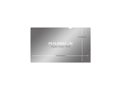 V7 PS19.0WA2-2N 19" Privacy Filter for Monitor 16:10 Aspect Ratio
