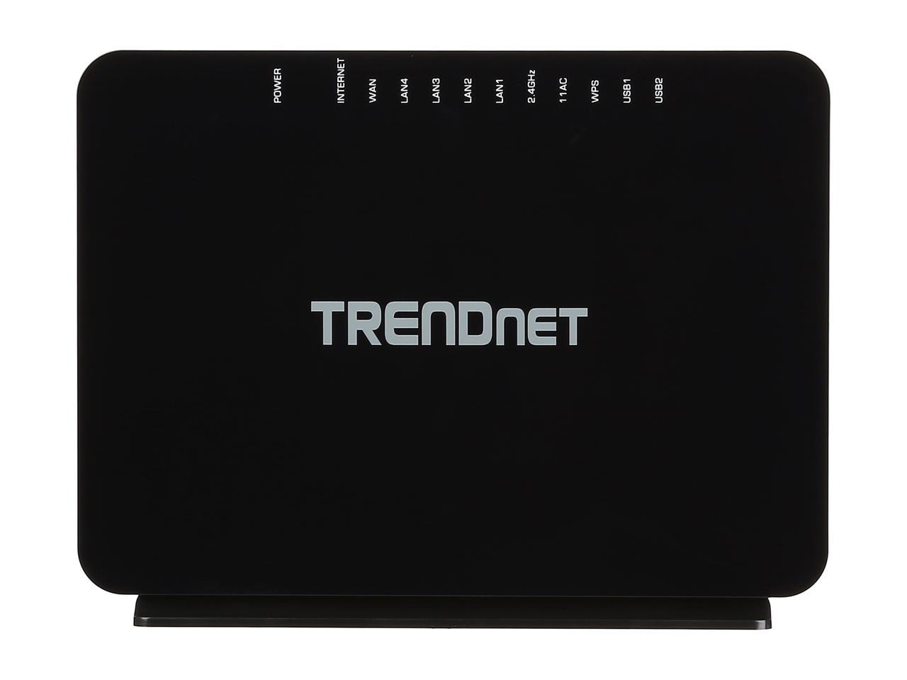TRENDnet TEW-816DRM AC750 Wireless VDSL2/ADSL2+ Modem Router