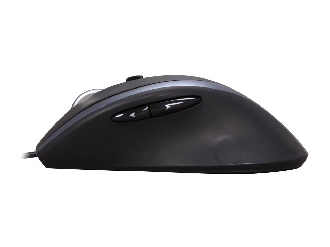 Logitech M500 Black Tilt Wheel USB Corded Laser 1000 dpi Mouse