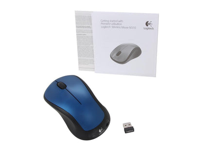 Logitech M310 910-001917 Peacock Blue 3 Buttons 1 x Wheel USB RF Wireless Laser 1000 dpi Mouse