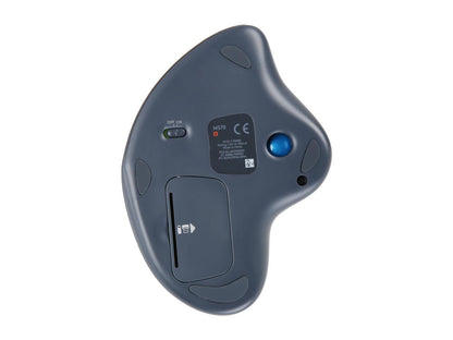 Logitech M570 910-001799 Silver and Blue 5 Buttons 1 x Wheel USB RF Wireless Laser Trackball