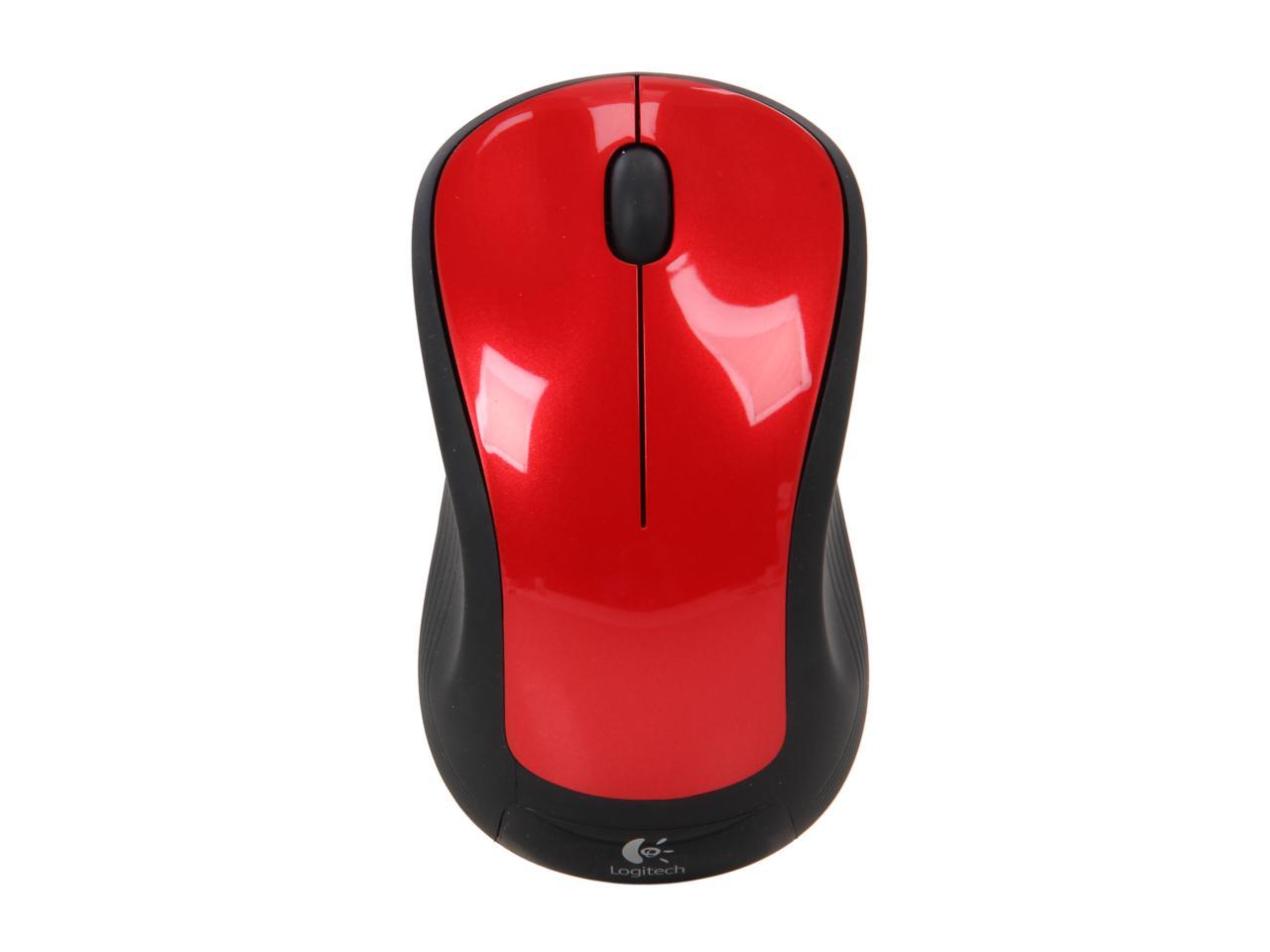 Logitech Logitech M310 Red Full Size Wireless Mouse M310 Flame Red 3 Buttons 1 x Wheel USB RF Wireless Laser Mouse