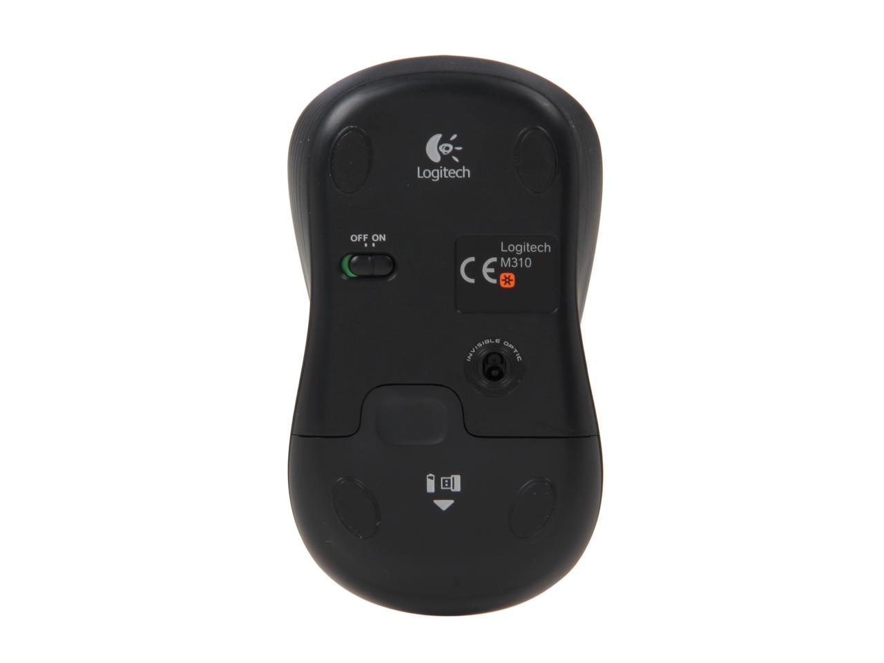 Logitech Logitech M310 Red Full Size Wireless Mouse M310 Flame Red 3 Buttons 1 x Wheel USB RF Wireless Laser Mouse