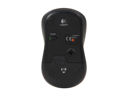 Logitech Logitech M310 Red Full Size Wireless Mouse M310 Flame Red 3 Buttons 1 x Wheel USB RF Wireless Laser Mouse