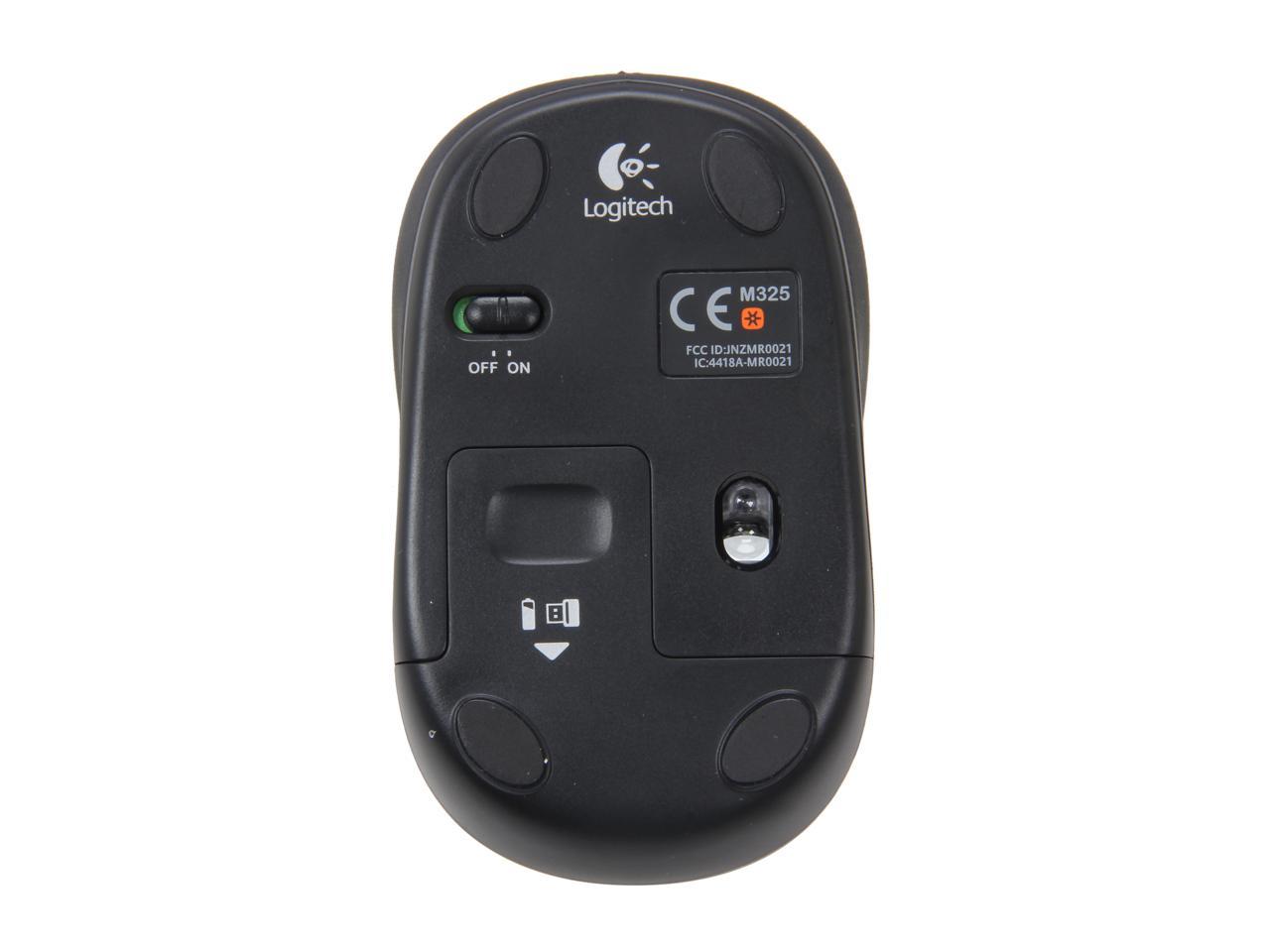 Logitech M325 RF Wireless Optical 1000dpi Mouse, Blue, 910-002650