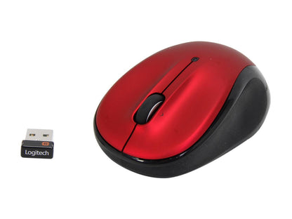 Logitech M325 RF Wireless Optical 1000dpi Mouse, Red, 910-002651