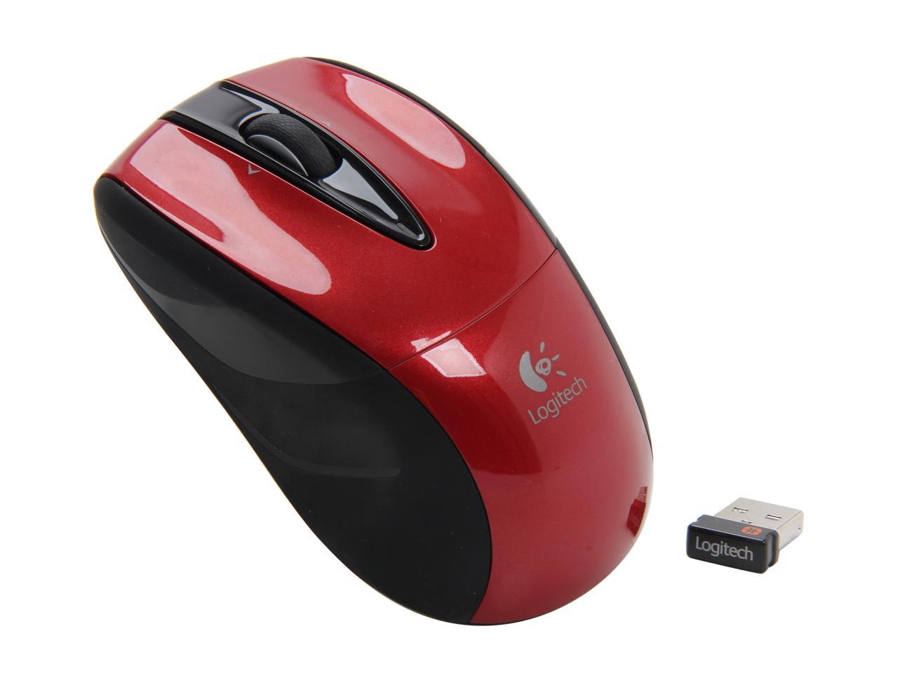 Logitech Wireless Mouse M525 - Red / Black