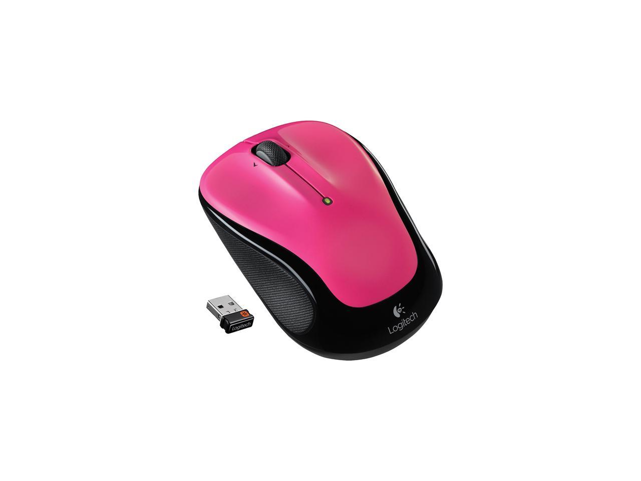 Logitech M325 RF Wireless Optical 1000dpi Mouse, Brilliant Rose, 910-003121