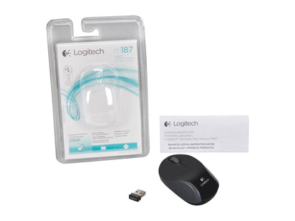 Logitech 910-002726 Black 3 Buttons 1 x Wheel USB RF Wireless Optical 1000 dpi Mouse
