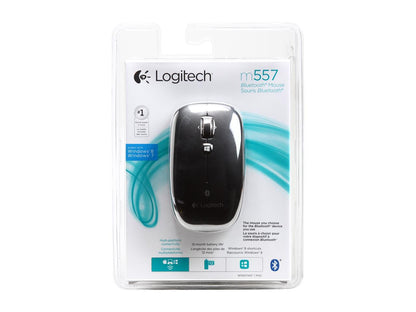 Logitech M557 910-003971 Black 6 Buttons Tilt Wheel Bluetooth Bluetooth Wireless Optical 1000 dpi Mouse