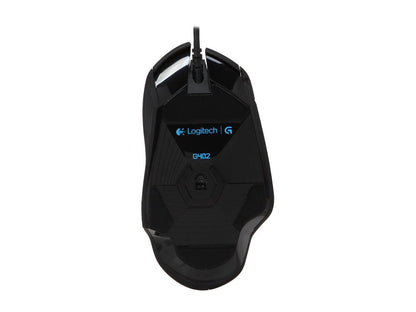 Logitech G402 910-004069 Black 8 Buttons 1 x Wheel USB Wired Optical 4000 dpi Hyperion Fury FPS Gaming Mouse with High Speed Fusion Engine